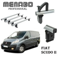 Krovni nosači za  FIAT Scudo II 2007> 4 poprečne šipke + graničnici