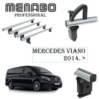 Krovni nosači za  MERCEDES Viano 5P MPV (W447) 2014> 4 poprečne šipke+ graničnici
