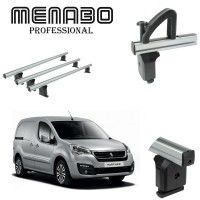 Krovni nosači za  PEUGEOT Partner II - L1,L2 2008-2018 3 poprečne šipke+ graničnici
