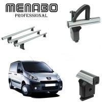 Krovni nosači za  PEUGEOT Expert III - L1,L2 2016> 3 poprečne šipke+ graničnici